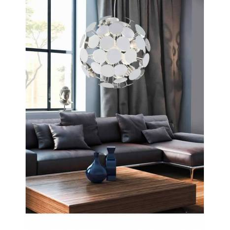 TRIO Discalgo pendant lamp 6L white