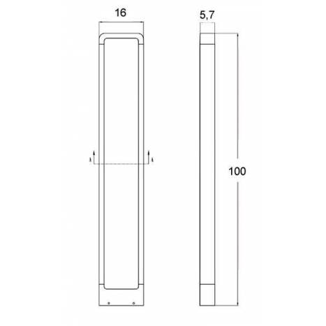 TRIO Reno outdoor bollard LED 5w anthracite