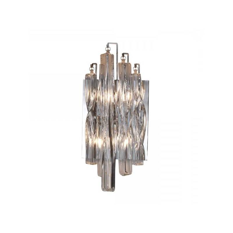 Aplique de pared Manacor 2 luces cristal transparente Schuller Aplique de pared Manacor 2 luces cristal transparente Schuller