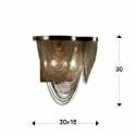 Aplique de pared Minerva 2 luces - Schuller