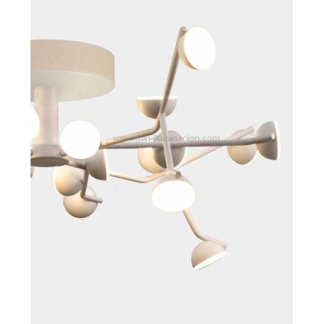MANTRA Adn LED 72w white aluminium ceiling lamp