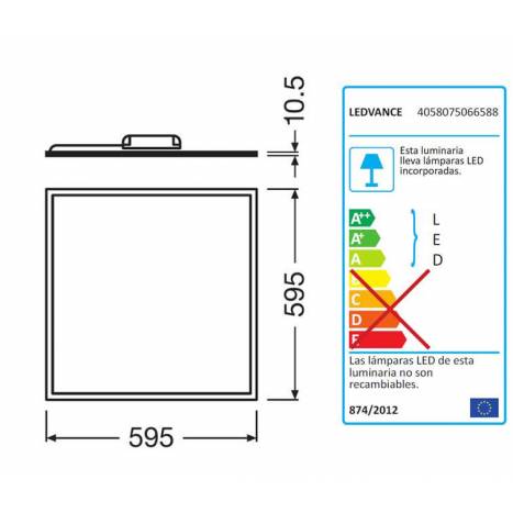 Panel LED Value 40w 60x60cm - Ledvance