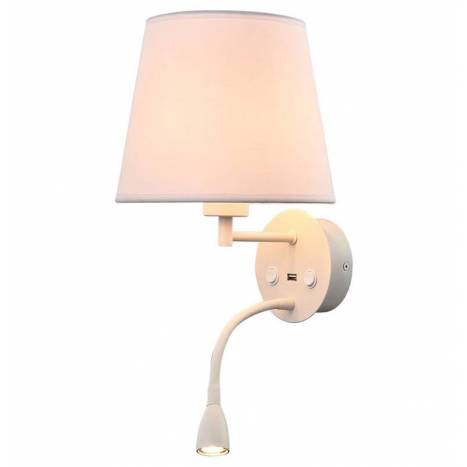 Aplique de pared Caicos E27+LED 3w blanco - Mantra Aplique de pared Caicos E27+LED 3w blanco - Mantra