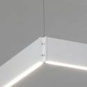 Lampara colgante Manolo LED rectangular blanco de Ole