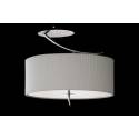 Semiplafon Eve cromo y pantalla colores de Mantra