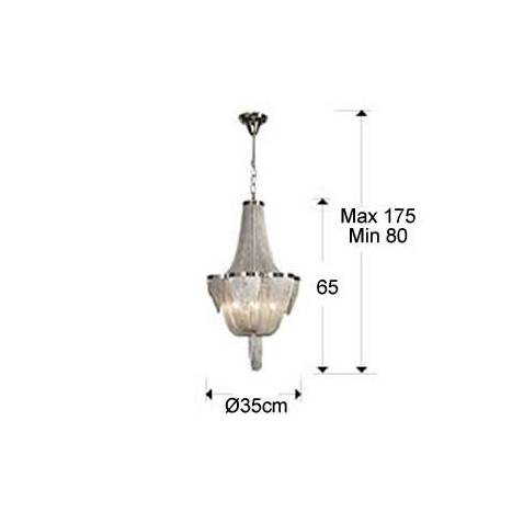 SCHULLER Minerva pendant lamp 6 lights 