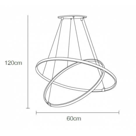 Lámpara colgante Omega LED 41w - Mimax