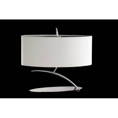 Mantra Eve table lamp chrome 2L oval