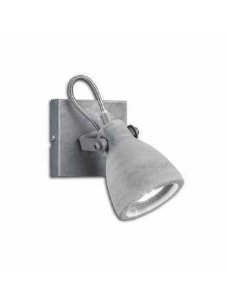 TRIO Concrete 1L GU10 grey wall lamp