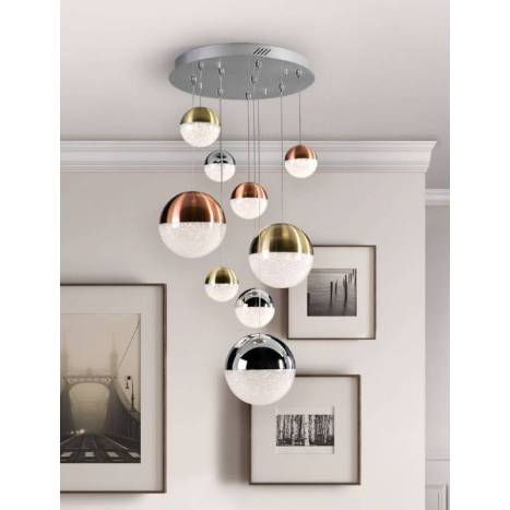 Lámpara colgante Sphere 9L LED colores - Schuller