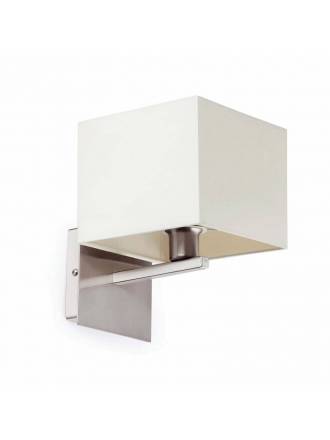 FARO Thana 1L E14 white fabric wall lamp