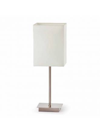 Lámpara de mesa Thana 1L E27 textil blanco - Faro