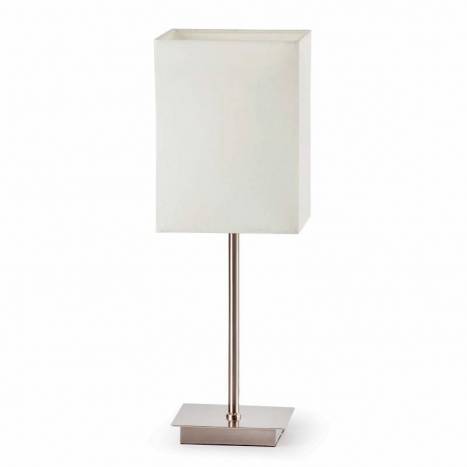 Lámpara de mesa Thana 1L E27 textil blanco - Faro