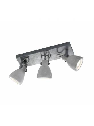 TRIO Concrete 3L GU10 surface spotlight