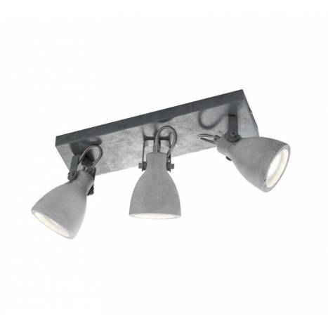 TRIO Concrete 3L GU10 surface spotlight