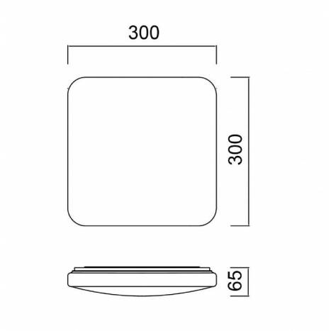 MANTRA Quatro II 30w LED ceiling lamp