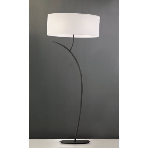 Lampara de pie Eve pantalla blanco y antracita de Mantra