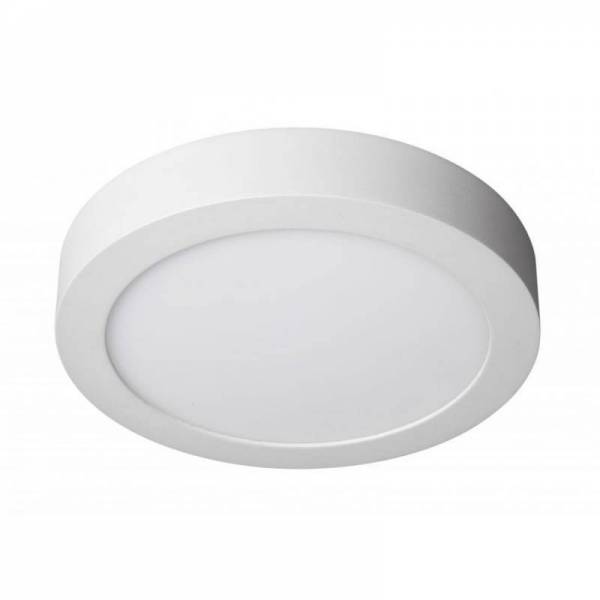 Plafon de techo LED 20w redondo aluminio blanco - Maslighting
