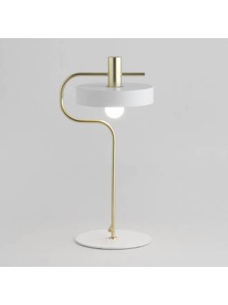 AROMAS Aloa white + gold table lamp