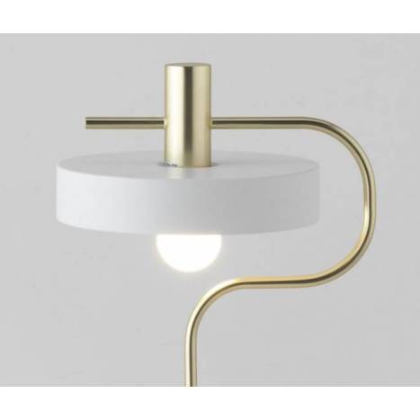 AROMAS Aloa white + gold table lamp