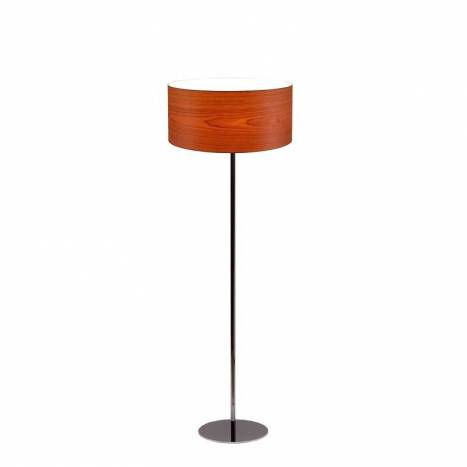 ICONO Drum honey veneer floor lamp