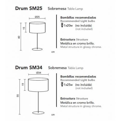 ICONO Drum red veneer table lamp