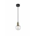 TRIO Nacho 1L black & gold pendant lamp