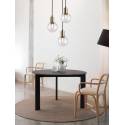 TRIO Nacho 1L black & gold pendant lamp
