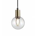 TRIO Nacho 1L black & gold pendant lamp