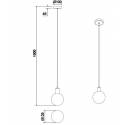 TRIO Nacho 1L black & gold pendant lamp