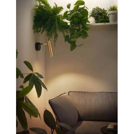 Aplique de pared Maru LED negro + oro - Aromas