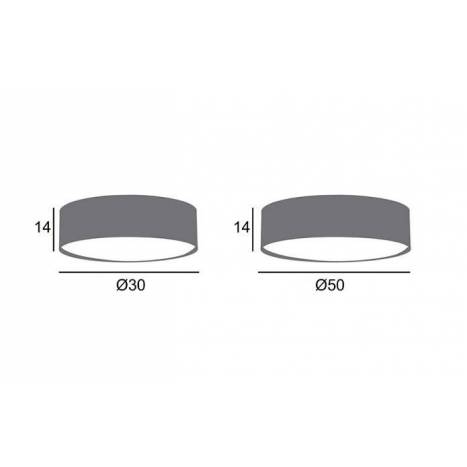 AROMAS Tamb ceiling lamp fabric