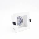BPM Basit square recessed light white aluminium