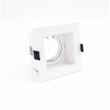 BPM Basit square recessed light white aluminium