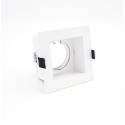 BPM Basit square recessed light white aluminium