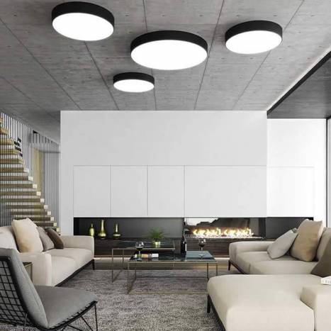 ACB Isia ceiling lamp LED black