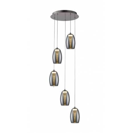 SCHULLER Nebula 5L LED pendant lamp