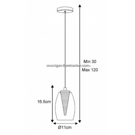 Lámpara colgante Nebula 1L LED - Schuller