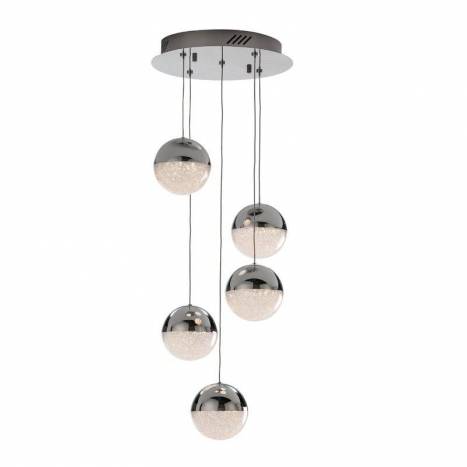 SCHULLER Sphere ceiling lamp 5l chrome
