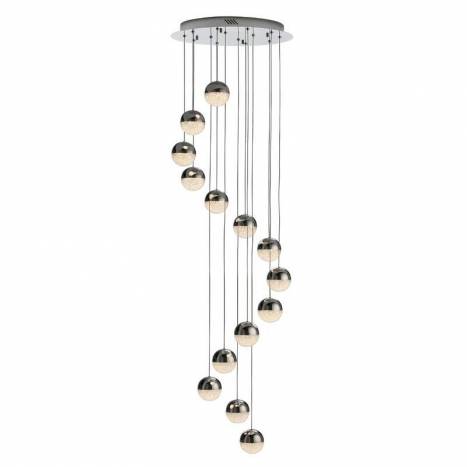 Lámpara colgante Sphere 14l cromo - Schuller Lámpara colgante Sphere 14l cromo - Schuller