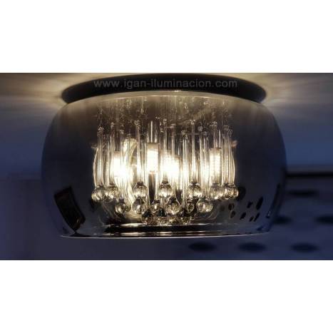 Plafón de techo Argos 40cm cristal - Schuller