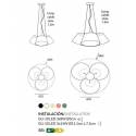 OLE by FM Sento Triple 3L pendant lamp white