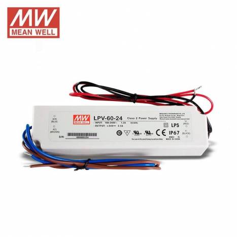 Fuente alimentación Mean Well LPV-60-24 IP67 60w 24v