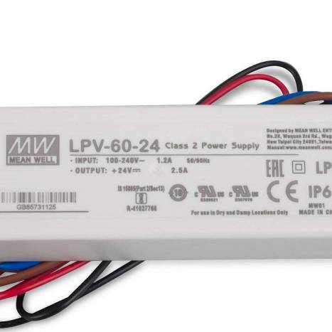 Fuente alimentación Mean Well LPV-60-24 IP67 60w 24v