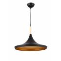 Lámpara colgante Aros 1L E27 negro - Jueric