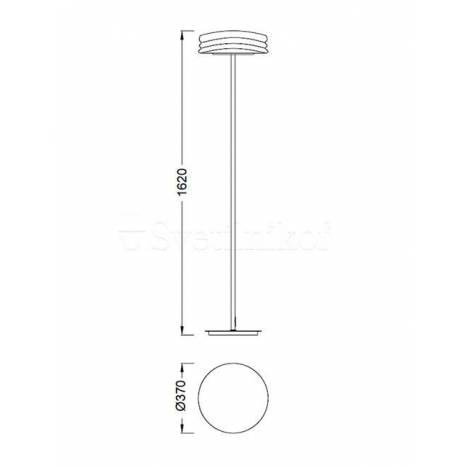 Mantra Mediterráneo floor lamp opal glass
