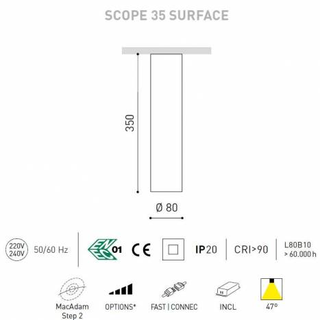 Foco de superficie Scope 35 LED - Arkoslight