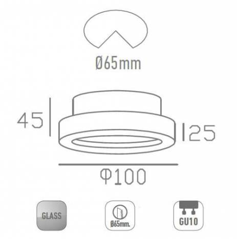 Foco empotrable SC760RF cristal blanco - YLD