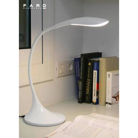 Lampara de mesa Otto LED blanca de Faro