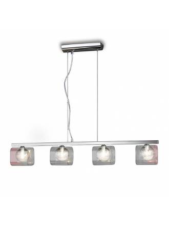 SCHULLER Eclipse pendant lamp 4 lights bright chrome